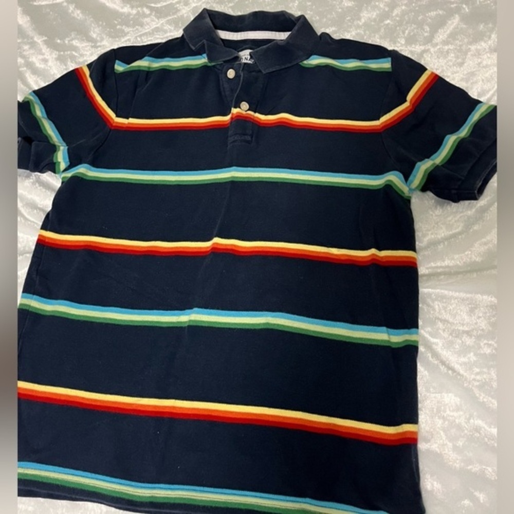 Men’s Striped Polo Size medium